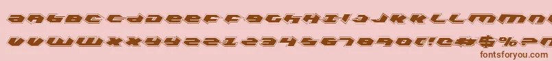 Kubrickpc Font – Brown Fonts on Pink Background