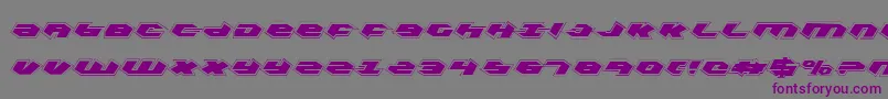 Kubrickpc Font – Purple Fonts on Gray Background