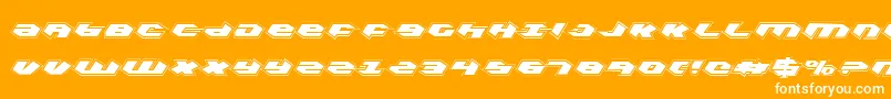 Kubrickpc Font – White Fonts on Orange Background