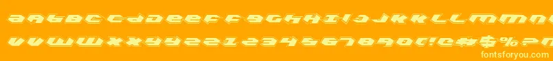 Weitere Informationen zur Kubrickpc-Schriftart Kubrickpc-Schriftart – Gelbe Schriften auf orangefarbenem Hintergrund