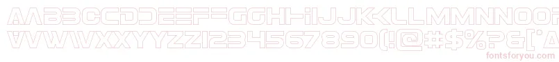 Eurofighterout Font – Pink Fonts on White Background