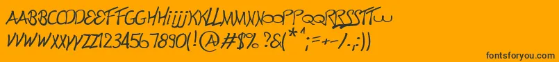 Lisätietoja Electronik-fontista Electronik-fontti – mustat fontit oranssilla taustalla