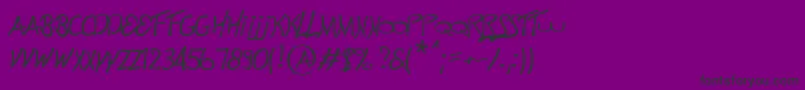 Electronik-fontti – mustat fontit violetilla taustalla