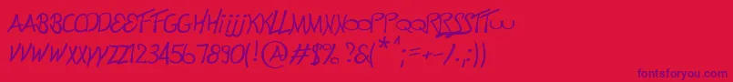 Подробнее о шрифте Electronik Шрифт Electronik – фиолетовые шрифты на красном фоне