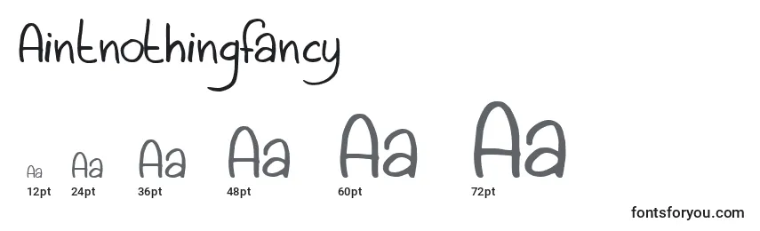 Aintnothingfancy Font Sizes