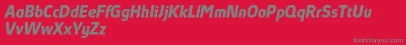 AbsolutProBoldItalicReduced Font – Gray Fonts on Red Background