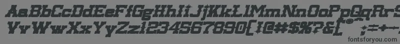 LassiterExtendedBoldItalic Font – Black Fonts on Gray Background