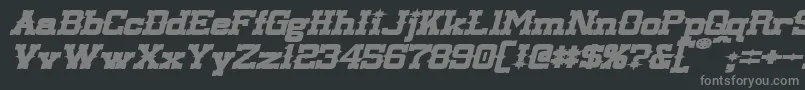 LassiterExtendedBoldItalic Font – Gray Fonts on Black Background