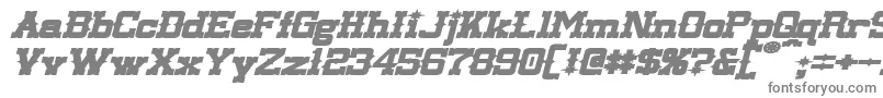 フォントLassiterExtendedBoldItalic – 灰色のフォント