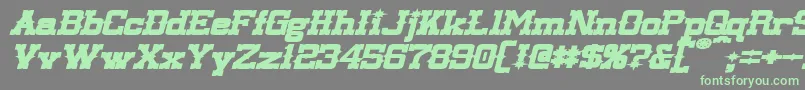 LassiterExtendedBoldItalic Font – Green Fonts on Gray Background