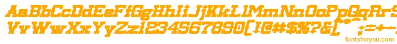 フォントLassiterExtendedBoldItalic – オレンジのフォント