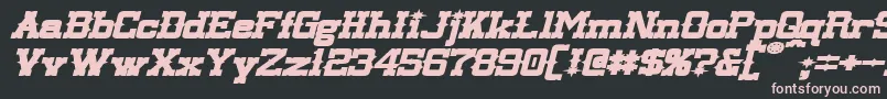 LassiterExtendedBoldItalic Font – Pink Fonts on Black Background