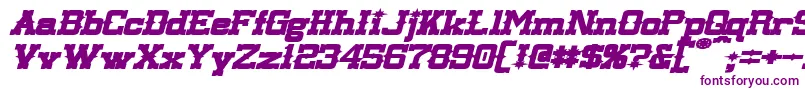 LassiterExtendedBoldItalic Font – Purple Fonts on White Background