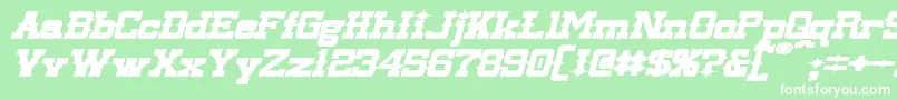 LassiterExtendedBoldItalic Font – White Fonts on Green Background