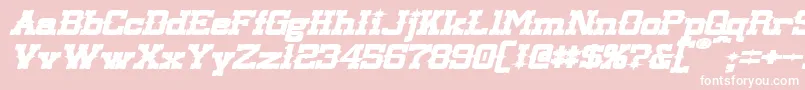 LassiterExtendedBoldItalic Font – White Fonts on Pink Background