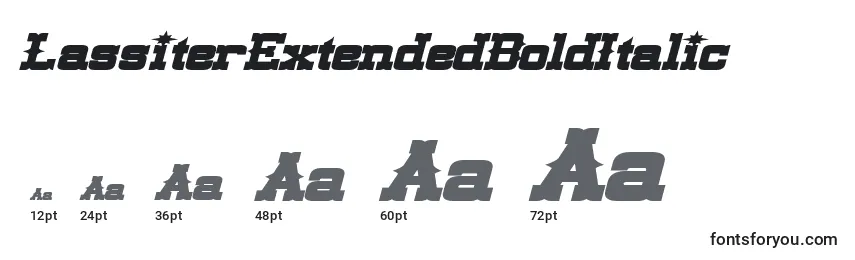 LassiterExtendedBoldItalic Font Sizes