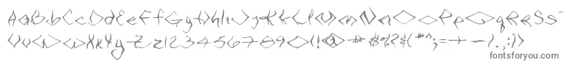 VtcSeejobendRegular Font – Gray Fonts on White Background