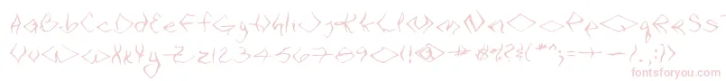 VtcSeejobendRegular Font – Pink Fonts on White Background