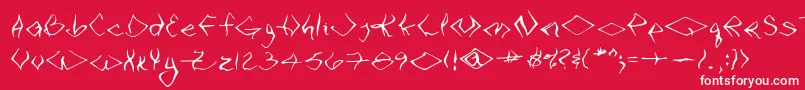 VtcSeejobendRegular Font – White Fonts on Red Background