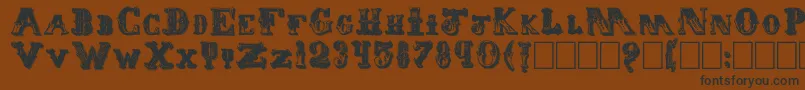 Eminent Font – Black Fonts on Brown Background