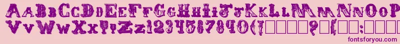 Eminent Font – Purple Fonts on Pink Background