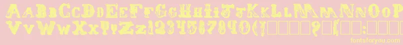 Eminent Font – Yellow Fonts on Pink Background