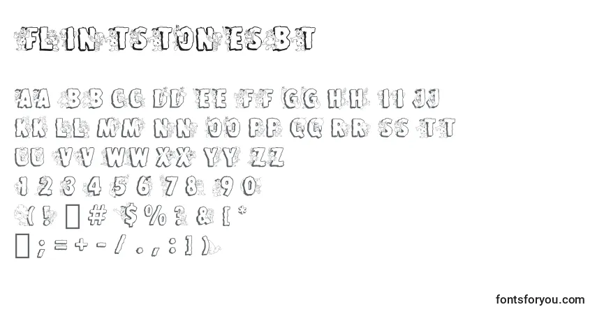 Шрифт FlintstonesBt – алфавит, цифры, специальные символы