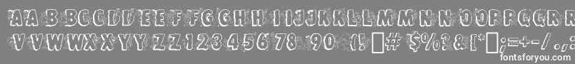 FlintstonesBt Font – White Fonts on Gray Background