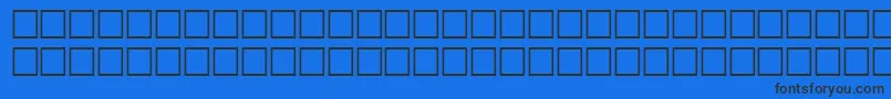 FlandersitalRegular Font – Black Fonts on Blue Background