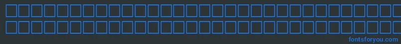 FlandersitalRegular Font – Blue Fonts on Black Background