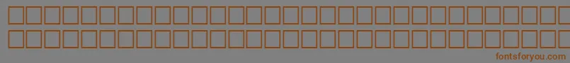 FlandersitalRegular-Schriftart – Braune Schriften auf grauem Hintergrund