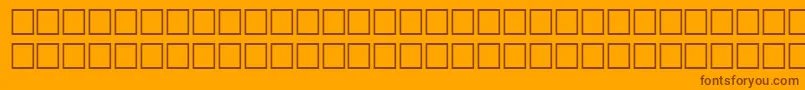 FlandersitalRegular Font – Brown Fonts on Orange Background