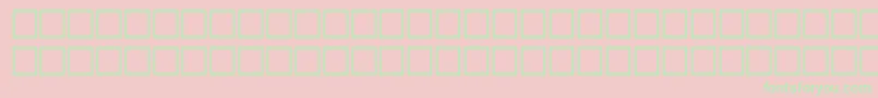 FlandersitalRegular Font – Green Fonts on Pink Background