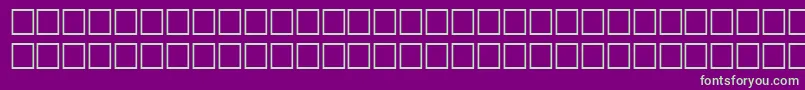 FlandersitalRegular Font – Green Fonts on Purple Background