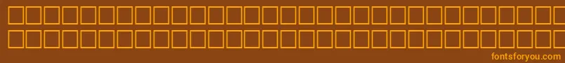 FlandersitalRegular Font – Orange Fonts on Brown Background