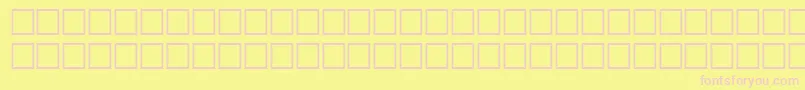 FlandersitalRegular Font – Pink Fonts on Yellow Background