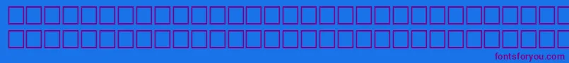 FlandersitalRegular Font – Purple Fonts on Blue Background