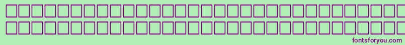 FlandersitalRegular Font – Purple Fonts on Green Background