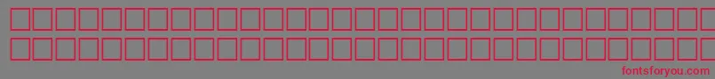 FlandersitalRegular-Schriftart – Rote Schriften auf grauem Hintergrund