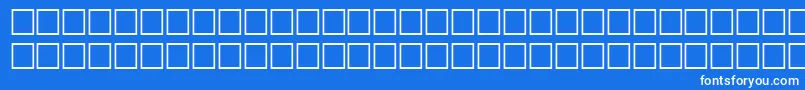 FlandersitalRegular Font – White Fonts on Blue Background