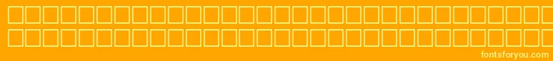 FlandersitalRegular Font – Yellow Fonts on Orange Background