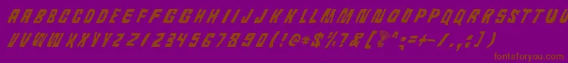 AndroidiPisa Font – Brown Fonts on Purple Background