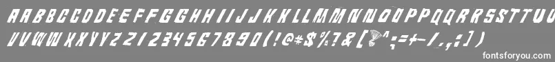 フォントAndroidiPisa – 灰色の背景に白い文字