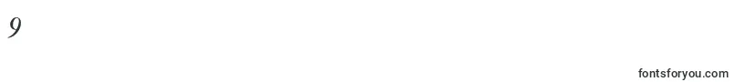 KisoscbtItalic Font – Fonts for Digit 9