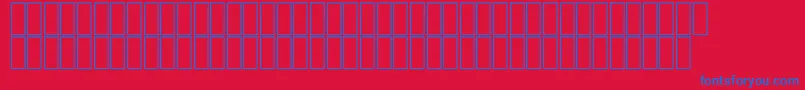 AlMujahedGift5 Font – Blue Fonts on Red Background
