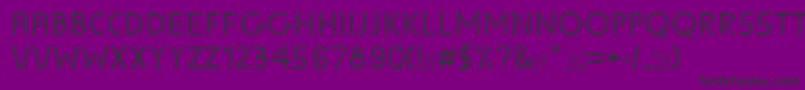 SunscreenTrilineequal Font – Black Fonts on Purple Background