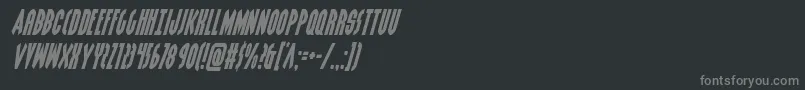 Grendelsmotherital Font – Gray Fonts on Black Background