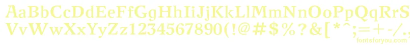 Шрифт NewjournalcBold – жёлтые шрифты