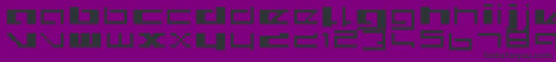 Royalsimp-fontti – mustat fontit violetilla taustalla