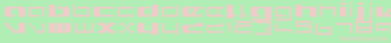 Royalsimp Font – Pink Fonts on Green Background